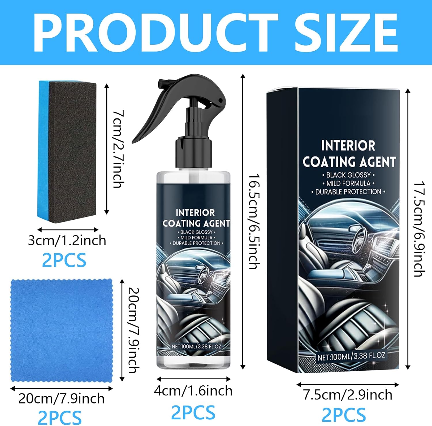 Kit Nettoyage Voiture Interieur